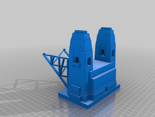 世界第一单孔桥3d打印模型 免费下载