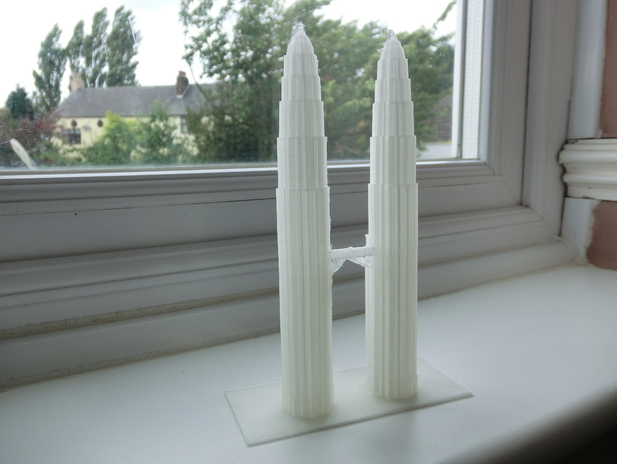 双子塔3d打印模型 免费下载