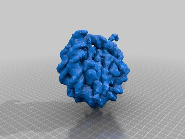 蛋白质模型3d打印模型 免费下载