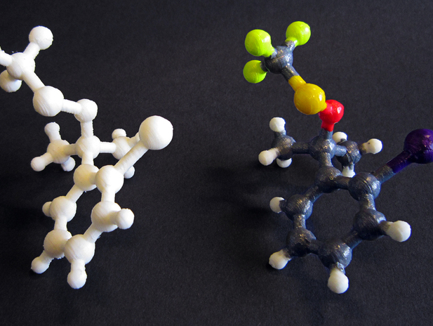 分子结构模型3d打印模型 免费下载