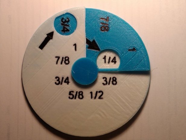 分数教学工具3d打印模型 免费下载