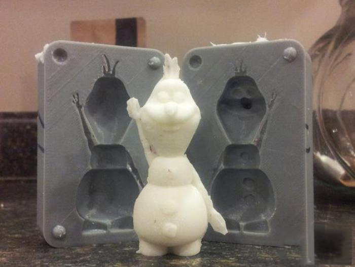 雪人模具3d打印模型 免费下载