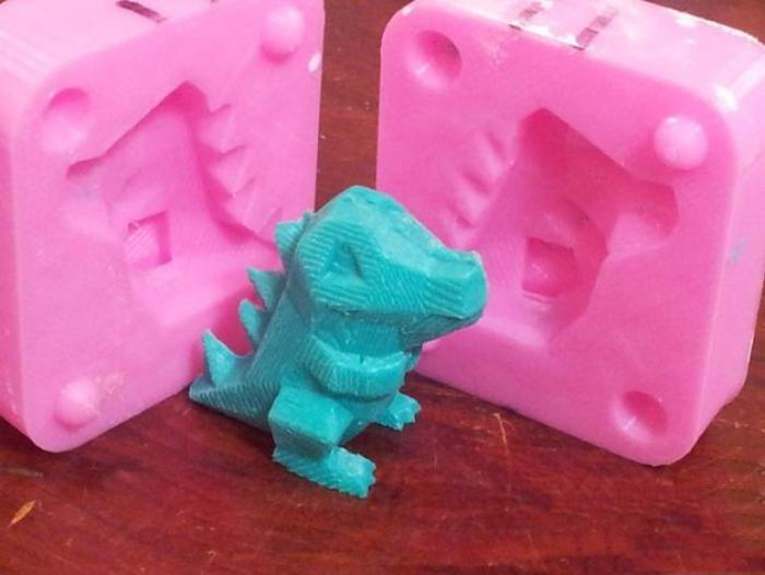 小恐龙模具3d打印模型 免费下载