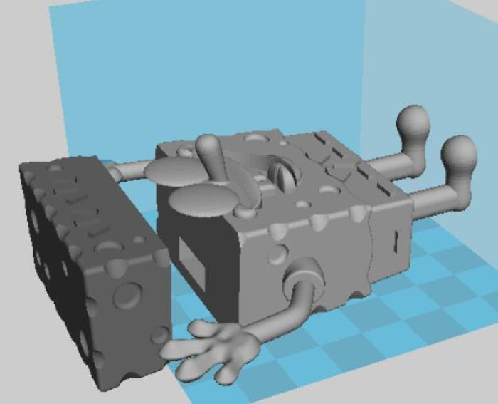海绵宝宝U盘3d打印模型 免费下载