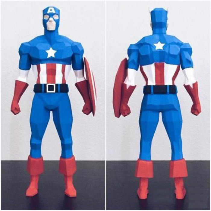 美国队长3d打印模型 免费下载