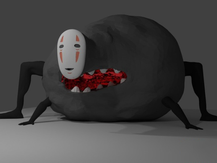 无脸男-千与千寻3d打印模型 免费下载