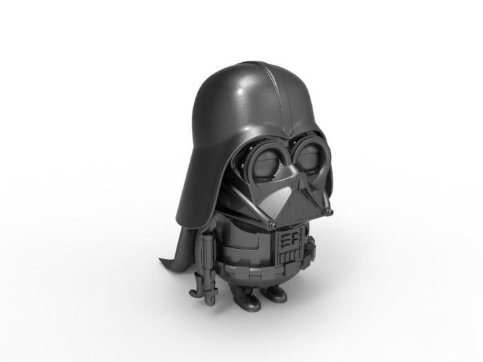 小黄人版黑武士3d打印模型 免费下载