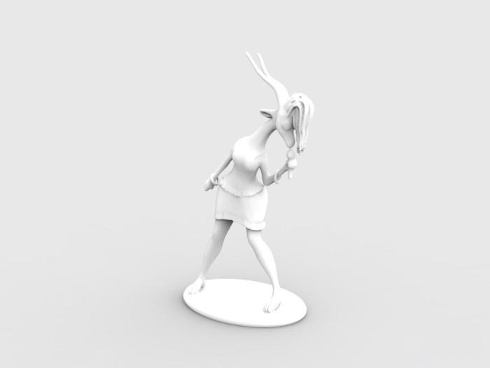 夏奇拉-疯狂动物城3d打印模型 免费下载