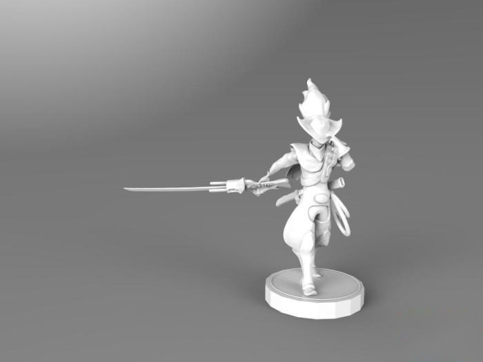 疾风剑豪-英雄联盟3d打印模型 免费下载
