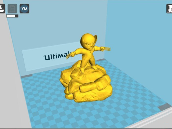 小金刚狼3d打印模型 免费下载