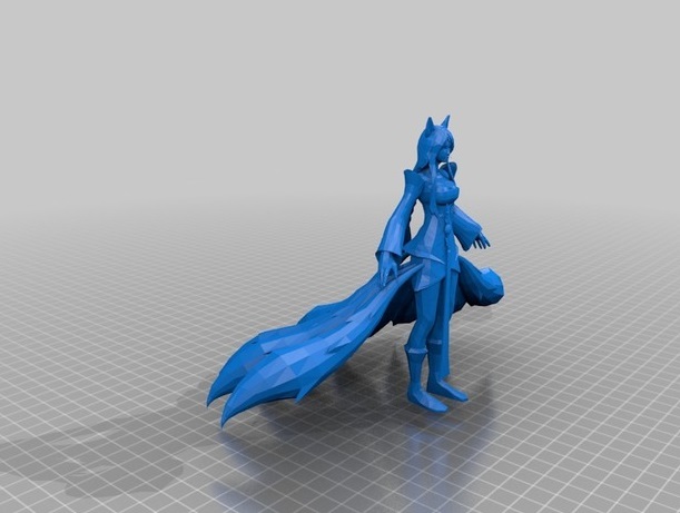 九尾妖狐3d打印模型 免费下载