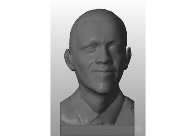 奥巴马头像3d打印模型 免费下载