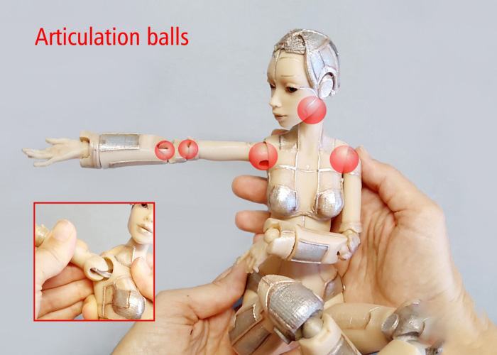 球形机器人3d打印模型 免费下载