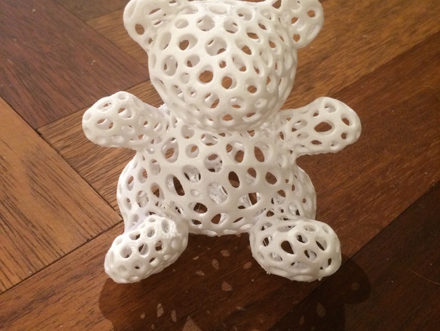 镂空小熊3d打印模型 免费下载