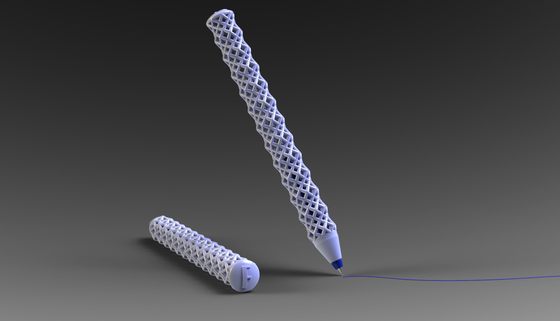 蜂窝圆珠笔3d打印模型 免费下载