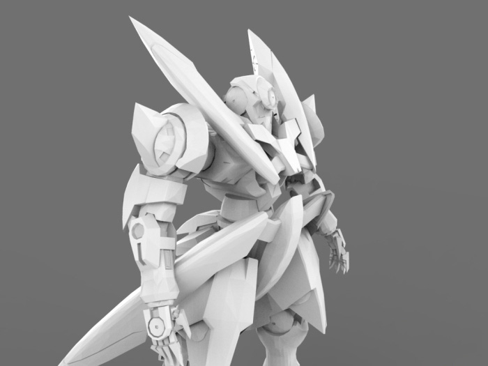 白虎星式高达-高达003d打印模型 免费下载