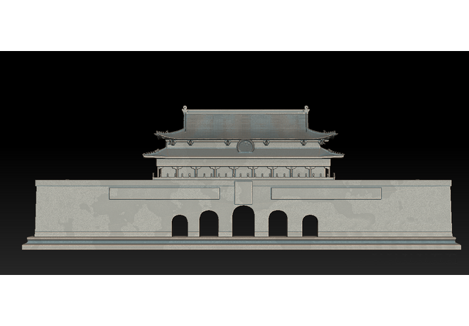 北京天安门3d打印模型 免费下载