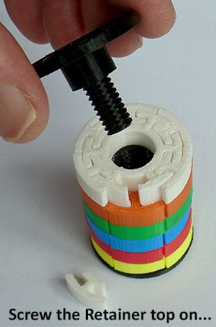 魔方筒3d打印模型 免费下载