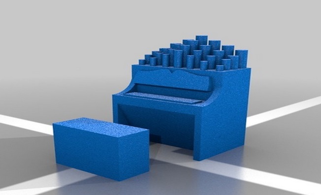 钢琴3d打印模型 免费下载