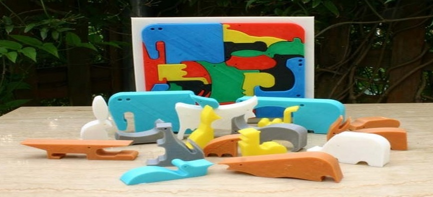 动物拼图3d打印模型 免费下载