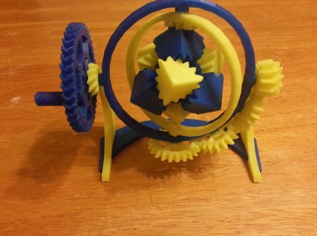 神奇齿轮艺术模型3d打印模型 免费下载