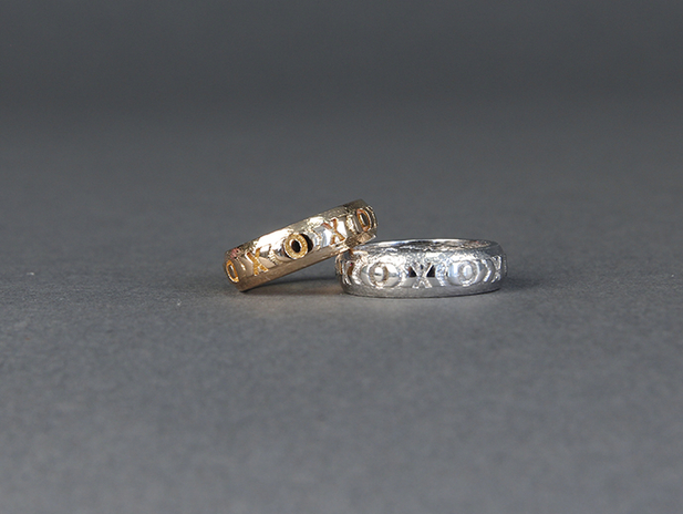 中国结婚戒指环3d打印模型 免费下载