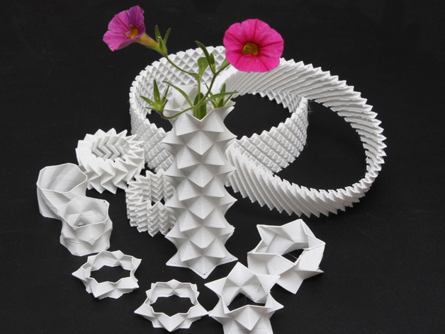 尖刺螺旋饰品3d打印模型 免费下载