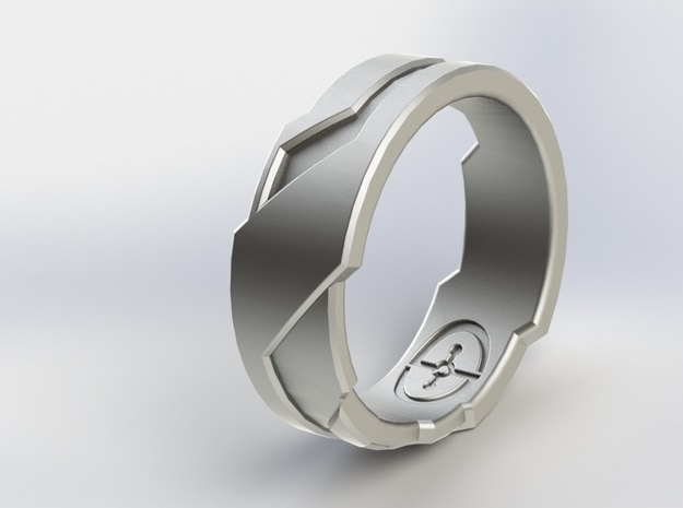 银戒指3d打印模型 免费下载