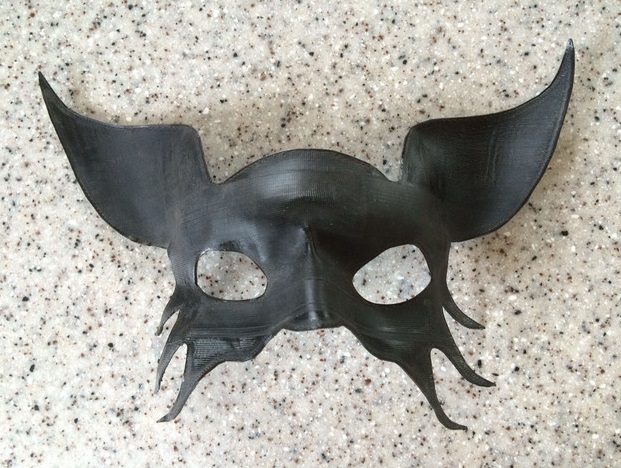 蝙蝠侠面具设计3d打印模型 免费下载