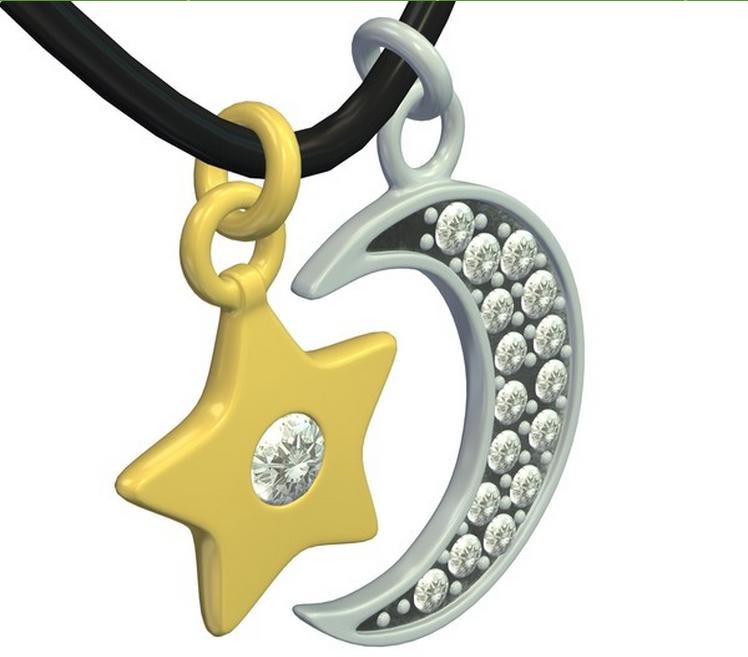 项链3d打印模型 免费下载