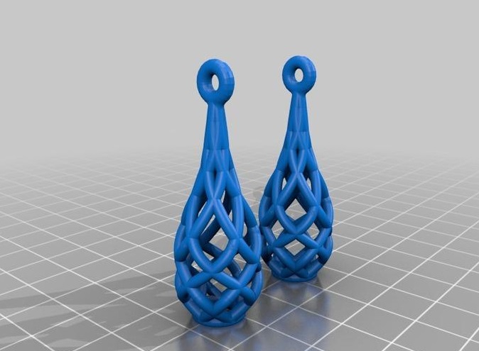 丽莎的耳环3d打印模型 免费下载