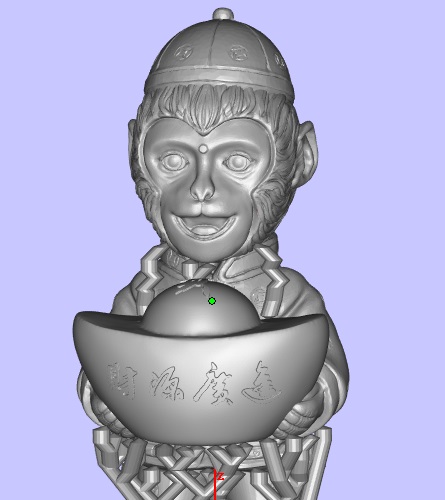 猴子百年恭喜发财3d打印模型 免费下载