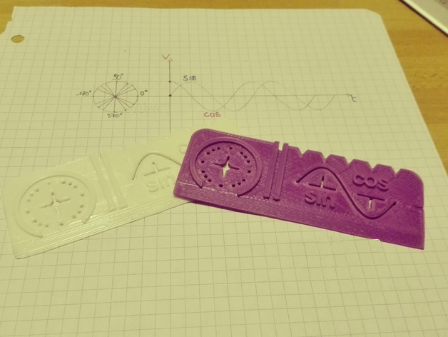 正弦余弦波模型3d打印模型 免费下载